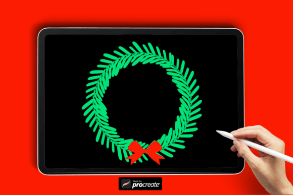 Download Christmas Wreath Procreate Brush - Wreath Collection