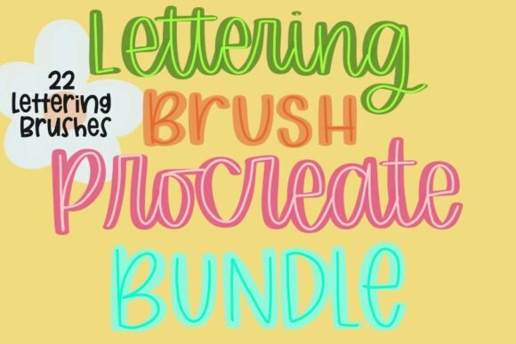 Download Procreate Lettering Brush Bundle - Procreate lettering Collection