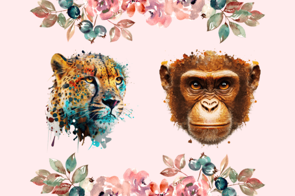 Download Animal Face Digital Illustration Clipart - Digital illustration Collection