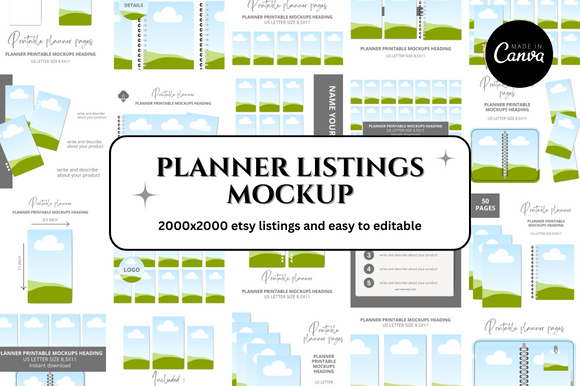 Download Planner Mockup Etsy Listings - Planner mockup Collection