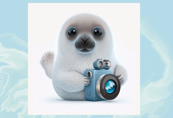 Download Little Seal Digital Illustration - Digital illustration Collection