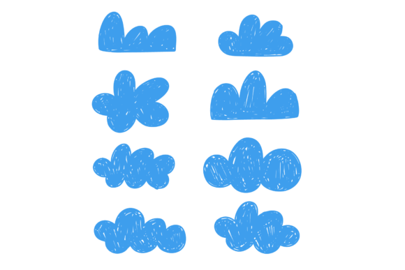 Download Hand-drawn Doodle Clouds, Scribbles - Premium Bundle